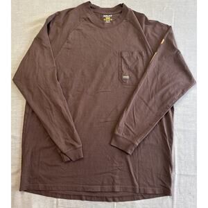 Ariat Rebar Long Sleeve T-Shirt Brown Size 3XL Workwear